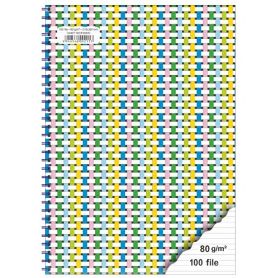 Caiet cu spira dictando A4 100 file Super Color