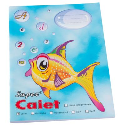Caiet Pestisor foaie velina A5 48 file Super Color