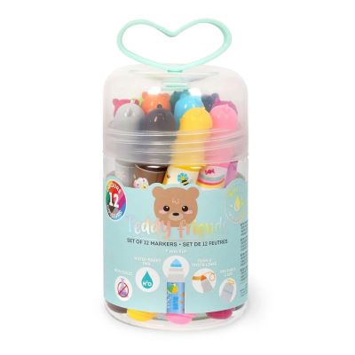 Set 12 markere Teddy Friends Legami
