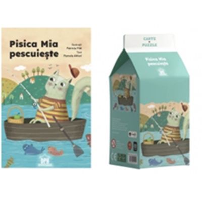 Pisica Mia pescuieste. Carte  puzzle - Pamela Altieri