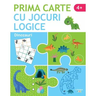 Prima carte cu jocuri logice. Dinozauri 4