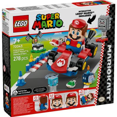 LEGO Super Mario. Mario Kart Mario interactiv si Standard Kart 72043 278 piese