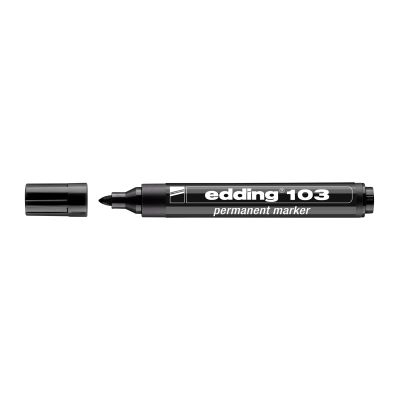 Marker Edding 103 permanent varf rotund 1. 5-3mm negru