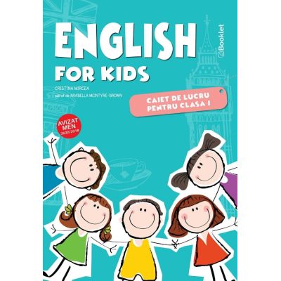 English for kids Caiet de lucru pentru clasa 1 Editie color - Cristina Mircea
