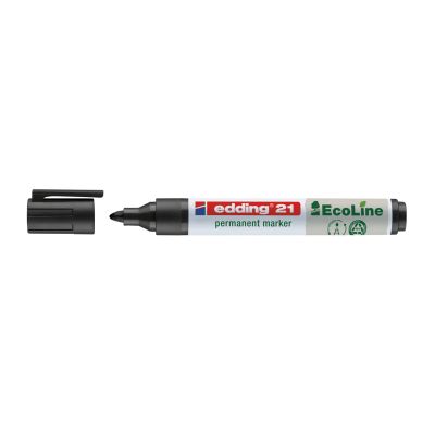 Marker permanent Edding Ecoline varf rotund 1. 5-3 mm negru