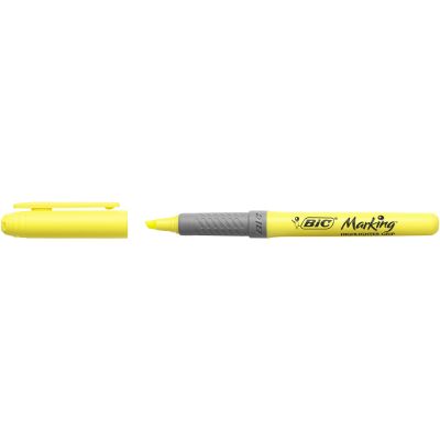Textmarker BIC Highlighter Grip varf tesit 1-4 mm galben