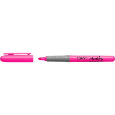 Textmarker BIC Highlighter Grip varf tesit 1-4 mm roz