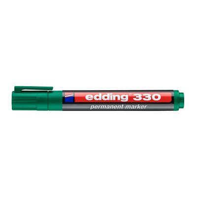 Marker permanent Edding 330 corp plastic varf retezat 1-5 mm verde