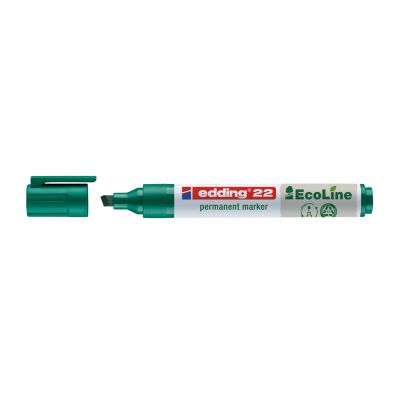 Marker permanent Edding 22 Ecoline corp plastic varf tesit 1-5 mm verde