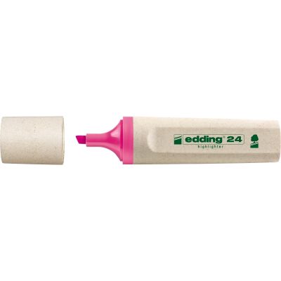 Textmarker Edding Ecoline varf retezat 2-5 mm roz