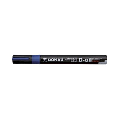 Marker permanent cu vopsea Donau varf rotund 2. 8 mm albastru