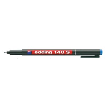 Marker permanent Edding OHP 140S corp plastic varf rotund 0. 3 mm albastru
