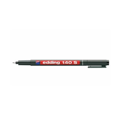 Marker permanent Edding OHP 140S corp plastic varf rotund 0. 3 mm negru