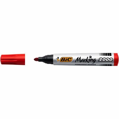 Marker permanent BIC 2000 varf rotund 1. 7 mm rosu