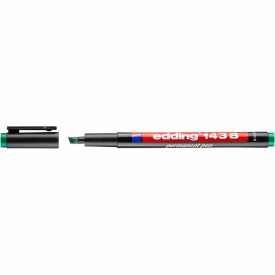 Marker permanent Edding 143 B corp plastic varf tesit 1-3 mm verde