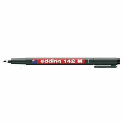 Marker permanent Edding OHP 142M corp plastic varf rotund 1 mm negru