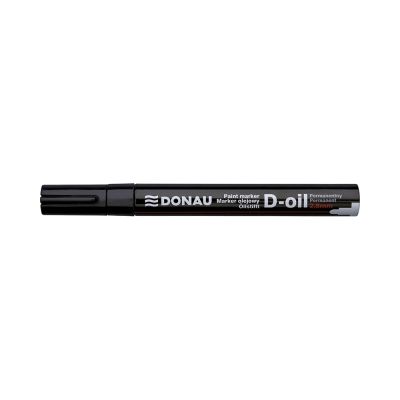 Marker permanent cu vopsea Donau varf rotund 2. 8 mm negru