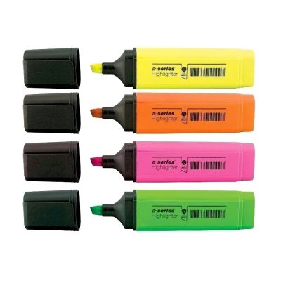 Textmarker A-series varf 1-5 mm 4 culoriset