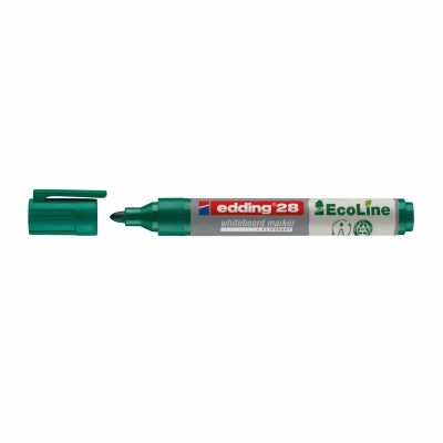 Marker pentru tabla Edding 28 ecologic varf rotund 1. 5-3 mm verde