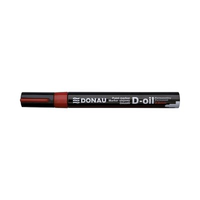 Marker permanent cu vopsea Donau varf rotund 2. 8 mm rosu