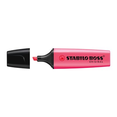 Textmarker Stabilo Boss varf 2-5 mm rosu