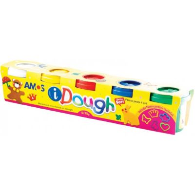 Plastilina Amos iDough ID75P5 5x75g set 5 culori