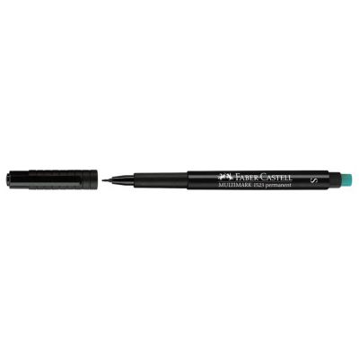 Marker permanent Faber Castell varf rotund 1 mm negru