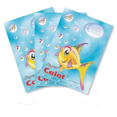 Pachet Caiete Pestisorul A5 MatematicaDictandoFoaie Velina set 6 bucati