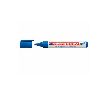 Marker permanent Edding 8030 varf rotund 1. 5-3 mm albastru