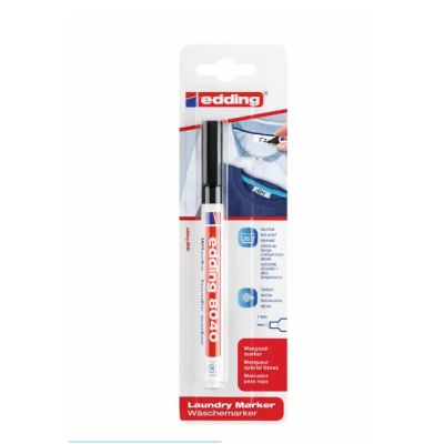 Marker Edding 8040 pentru etichetele textile varf rotund 1 mm negru blister