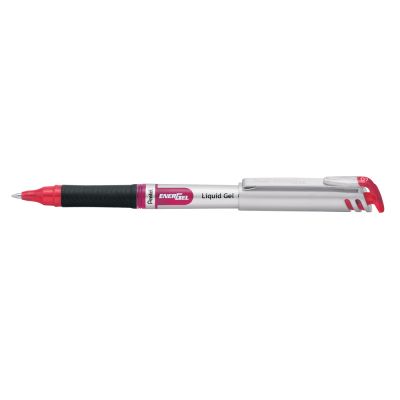 Roller cu gel Pentel Energel 0. 7 mm plastic rosu