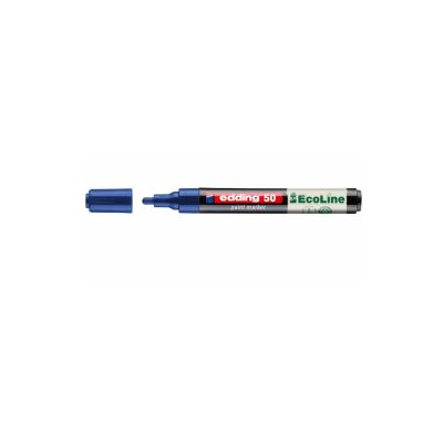 Marker cu vopsea pe baza de apa edding Ecoline 50 corp din plastic reciclat varf rotund 2-3 mm albastru
