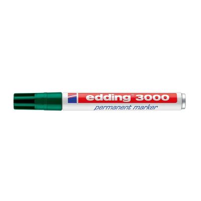 Marker permanent Edding 3000 varf 1. 5-3 mm verde