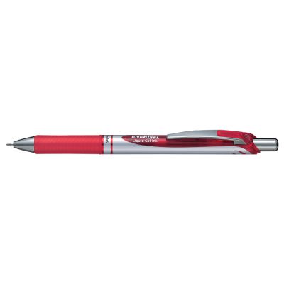 Roller cu gel Energel Pentel 0. 7 mm plastic rosu