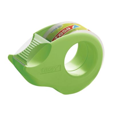 Banda adeziva Tesa Ecologo transparenta 19 mm x 10 m cu Mini dispenser
