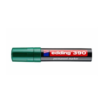Marker permanent Edding 390 corp plastic varf retezat 4-12 mm verde