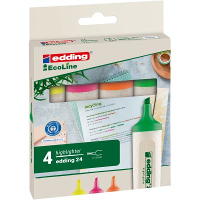 Textmarker Edding E24 4 culoriset