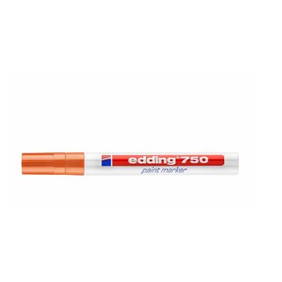 Marker Edding 750 cu vopsea corp metalic varf 2-4 mm portocaliu