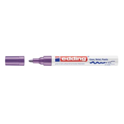 Marker Edding 750 cu vopsea corp metalic varf 2-4 mm violet