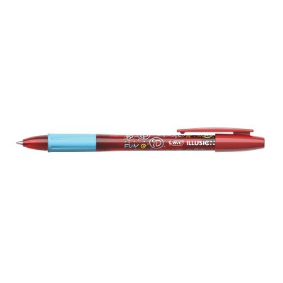 Roller cu gel BIC Gelocity Illusion fara mecanism 0. 7mm rosu