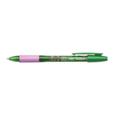 Roller cu gel BIC Gelocity Illusion fara mecanism 0. 7mm verde
