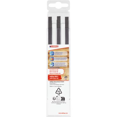 Rezerve creion Edding 8891 pentru Edding 8890 HB set 6 bucati negru