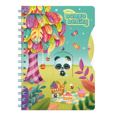 Agenda cu spira Bangoberry Pally Panda 192 file 16x21 cm