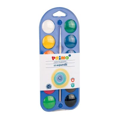 Acuarele Morocolor Primo diametru pastila 30 mm 12 culoricutie