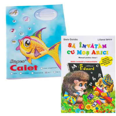 Pachet Caiet tip 1 Pestisor A5 32 file Casa Tipografica si Sa invatam cu Mos Arici. Clasa 1 - Stela Gurzau