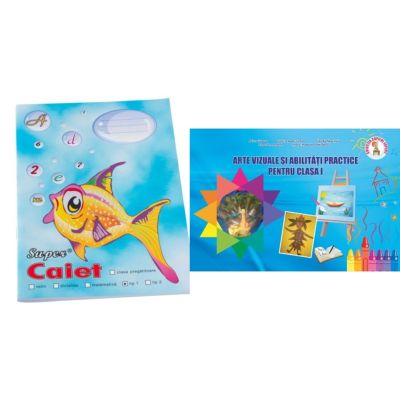 Pachet Caiet tip 1 Pestisor A5 32 file Casa Tipografica si Arte vizuale si abilitati practice Clasa 1 - Ioana Neagoe