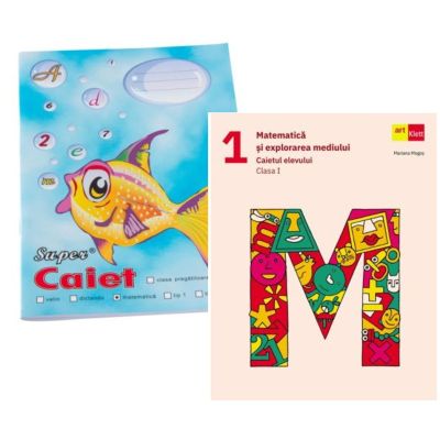 Pachet Caiet Pestisor matematica A5 48 file Casa Tipografica si Matematica si explorarea mediului. Caietul elevului. Clasa 1 - Mariana Mogos