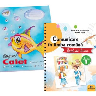 Pachet Caiet tip 1 Pestisor A5 32 file Casa Tipografica si Comunicare in limba romana. Caiet de lucru clasa 1 - Cleopatra Mihailescu