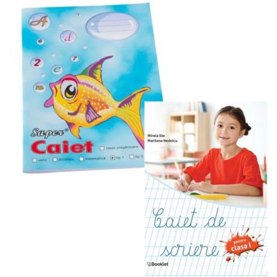 Pachet Caiet tip 1 Pestisor A5 32 file Casa Tipografica si Caiet de scriere pentru clasa 1 - Mirela Ilie