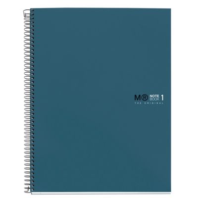 Caiet cu spira Miquelrius Original A4 matematica 80 file coperta cu tratament antiviral si antibacterian bleumarin